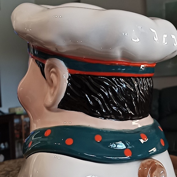 RARE CHEF MIAMI DOLPHINS Cookie Jar. 1st in Series. 2004 NFL Properties. Ex.Cond - Picture 8 of 16